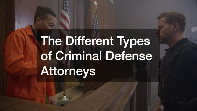 The Different Types of Criminal Defense Attorneys